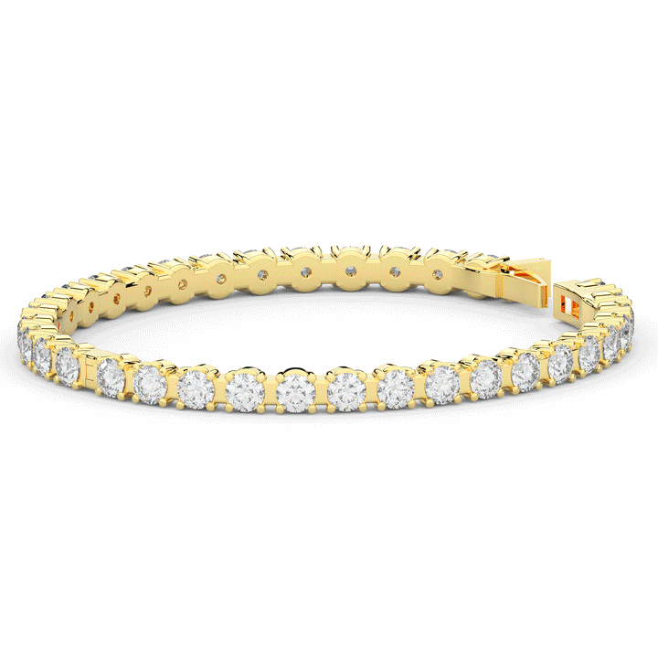 9.00CT.TW ROUND LAB DIAMOND ETERNITY BANGLE - Nazarelle