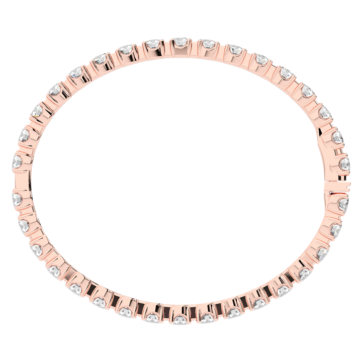 9.00CT.TW ROUND LAB DIAMOND ETERNITY BANGLE - Nazarelle