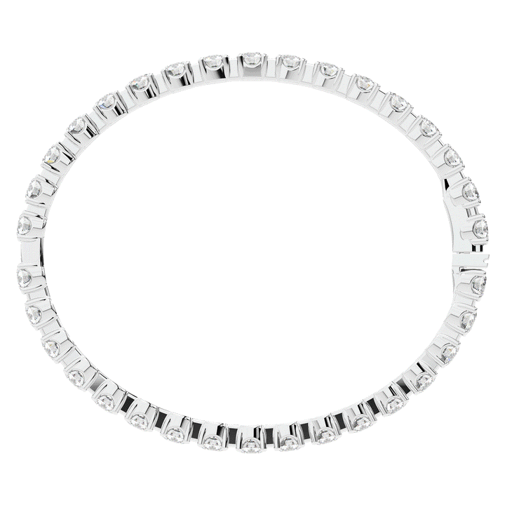 9.00CT.TW ROUND LAB DIAMOND ETERNITY BANGLE - Nazarelle