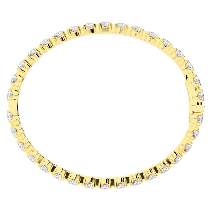 9.00CT.TW ROUND LAB DIAMOND ETERNITY BANGLE - Nazarelle