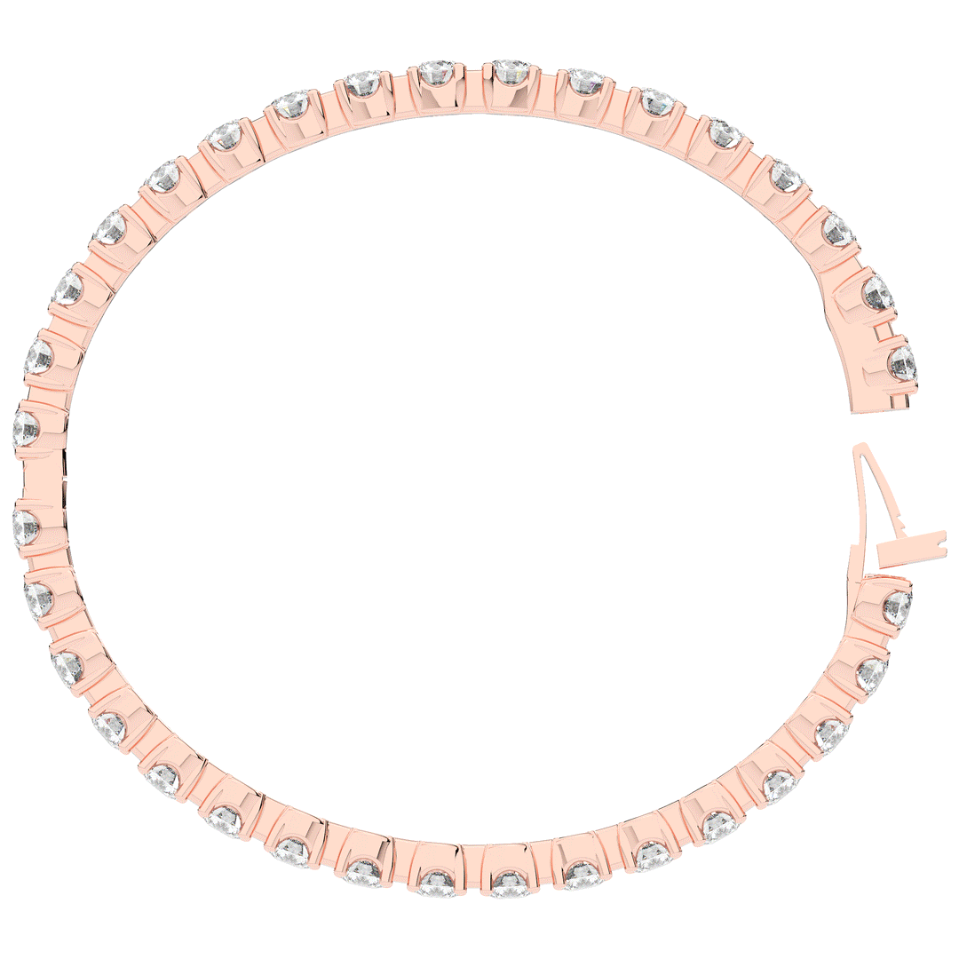 9.00CT.TW ROUND LAB DIAMOND ETERNITY BANGLE - Nazarelle