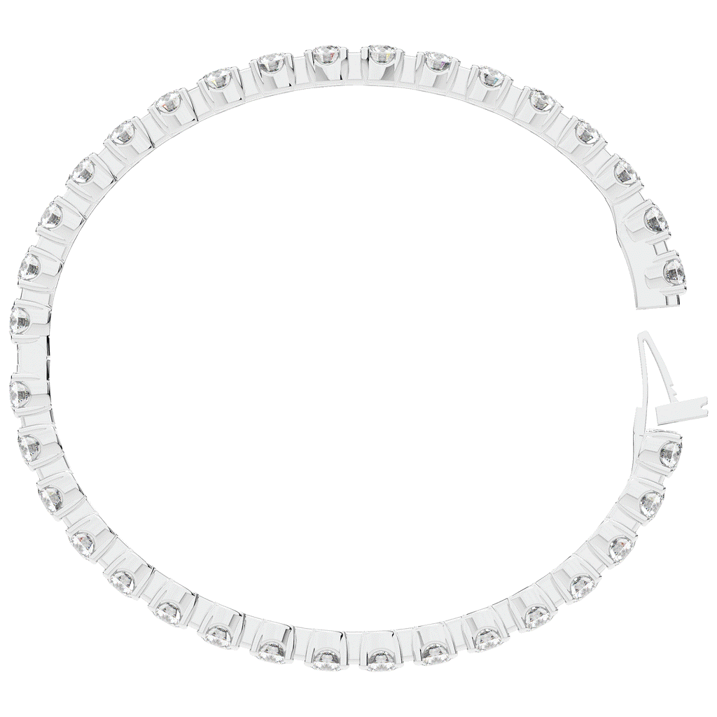 9.00CT.TW ROUND LAB DIAMOND ETERNITY BANGLE - Nazarelle
