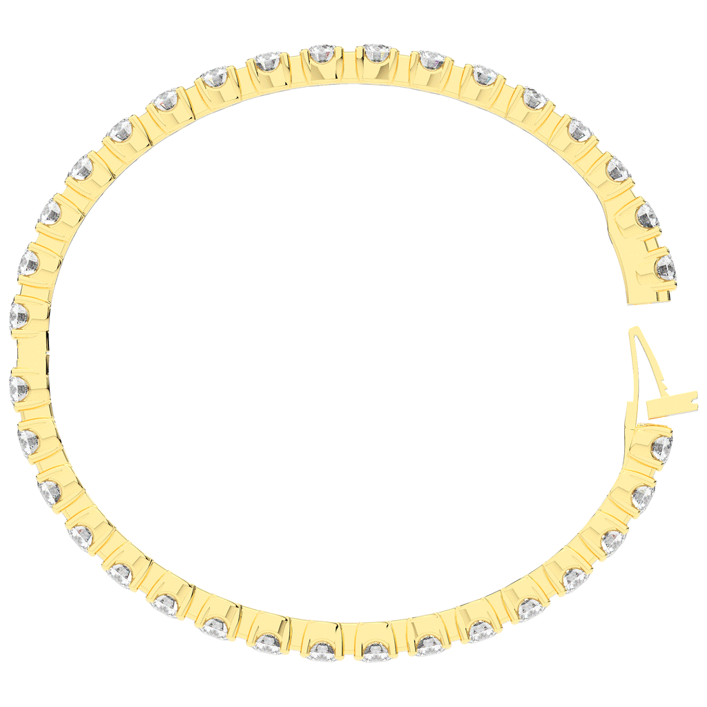 9.00CT.TW ROUND LAB DIAMOND ETERNITY BANGLE - Nazarelle