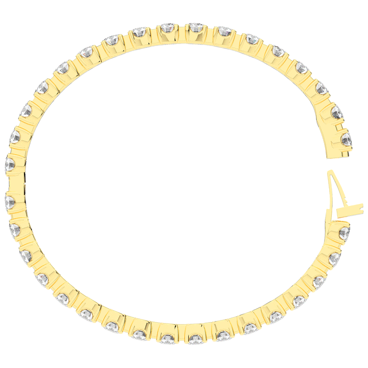 9.00CT.TW ROUND LAB DIAMOND ETERNITY BANGLE - Nazarelle