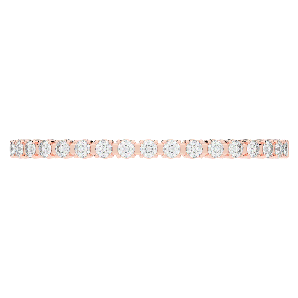 9.00CT.TW ROUND LAB DIAMOND ETERNITY BANGLE - Nazarelle