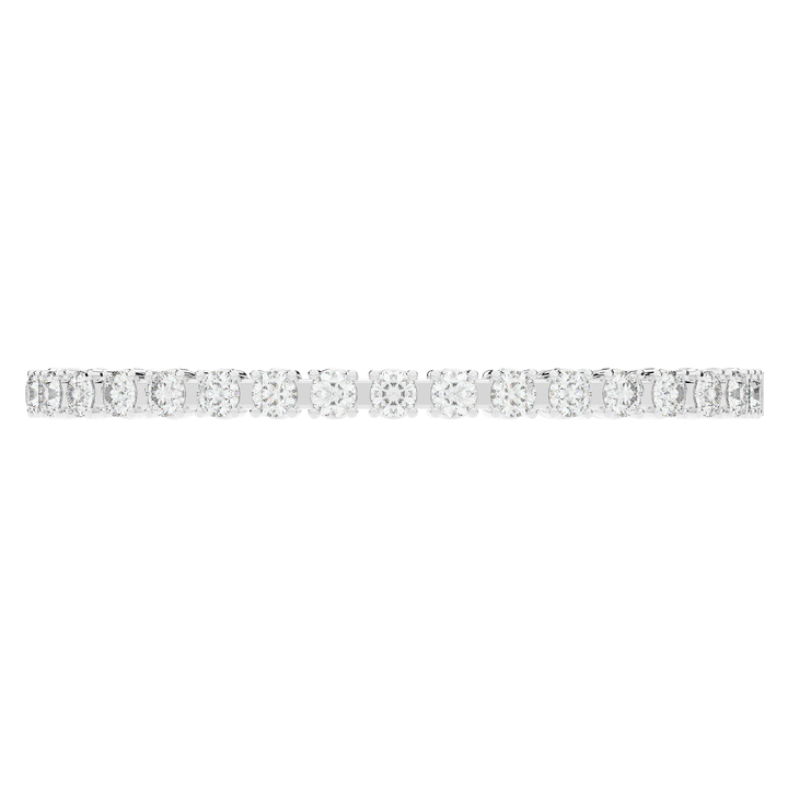 9.00CT.TW ROUND LAB DIAMOND ETERNITY BANGLE - Nazarelle