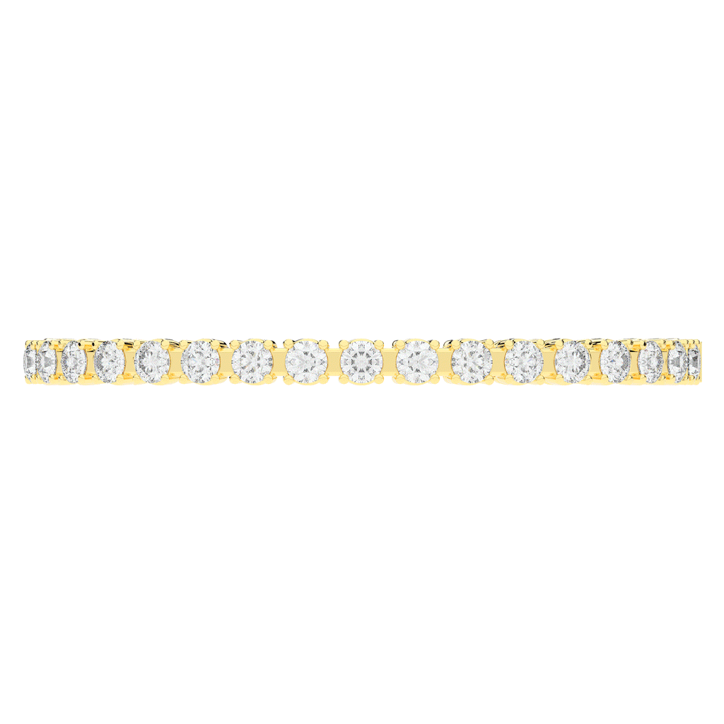 9.00CT.TW ROUND LAB DIAMOND ETERNITY BANGLE - Nazarelle