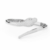 3.75CT.TW ROUND AND PEAR LAB DIAMOND SNAKE BANGLE - Nazarelle