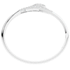 3.75CT.TW ROUND AND PEAR LAB DIAMOND SNAKE BANGLE - Nazarelle