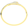 3.75CT.TW ROUND AND PEAR LAB DIAMOND SNAKE BANGLE - Nazarelle