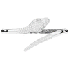 3.75CT.TW ROUND AND PEAR LAB DIAMOND SNAKE BANGLE - Nazarelle