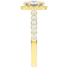 1.60CT.TW ROUND LAB DIAMOND HALO ENGAGEMENT RING - Nazarelle