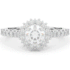1.60CT.TW ROUND LAB DIAMOND HALO ENGAGEMENT RING - Nazarelle