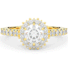 1.60CT.TW ROUND LAB DIAMOND HALO ENGAGEMENT RING - Nazarelle