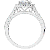 1.60CT.TW ROUND LAB DIAMOND HALO ENGAGEMENT RING - Nazarelle
