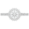 1.60CT.TW ROUND LAB DIAMOND HALO ENGAGEMENT RING - Nazarelle