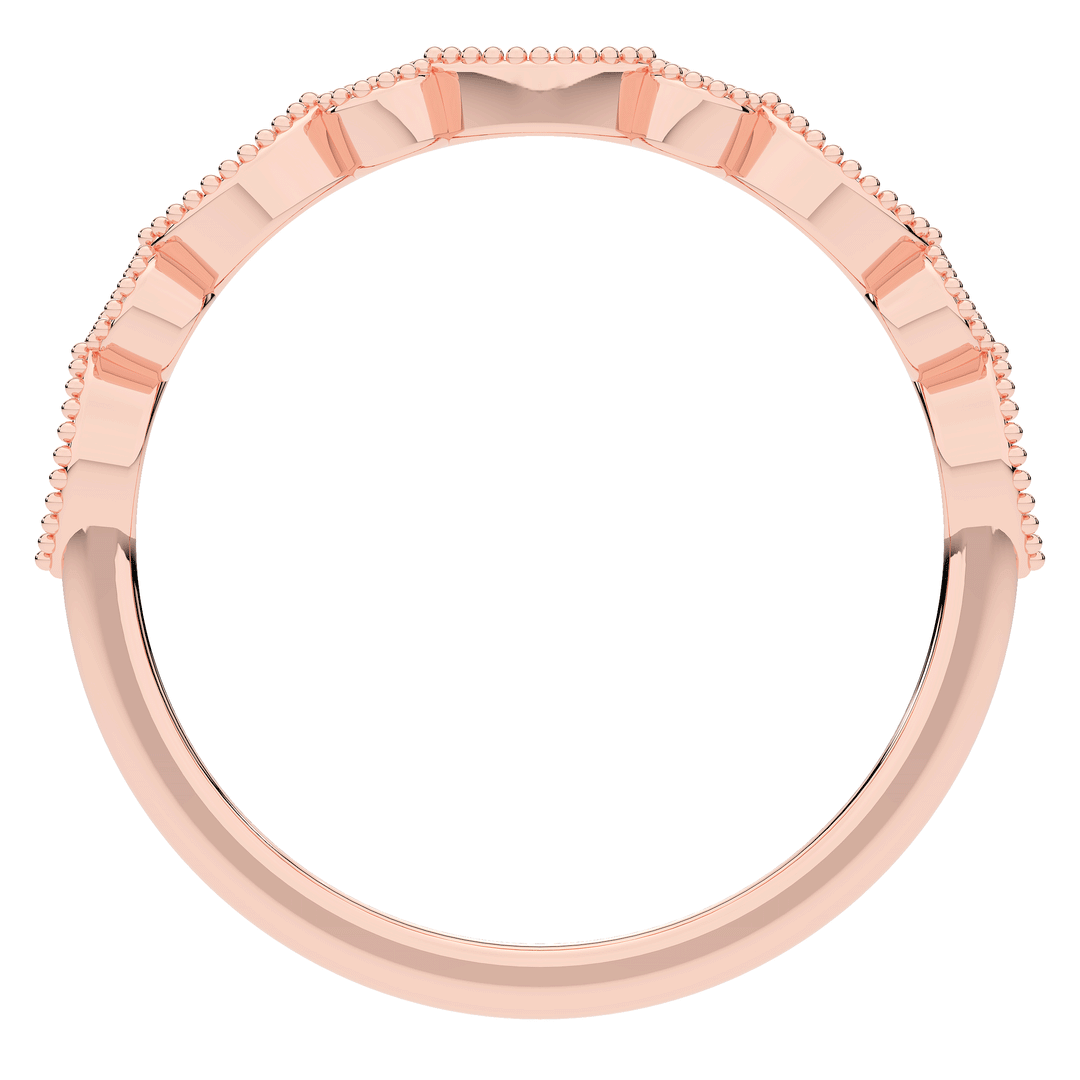 0.15CT.TW ROUND LAB DIAMOND WEDDING BAND - Nazarelle