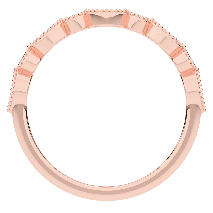 0.15CT.TW ROUND LAB DIAMOND WEDDING BAND - Nazarelle