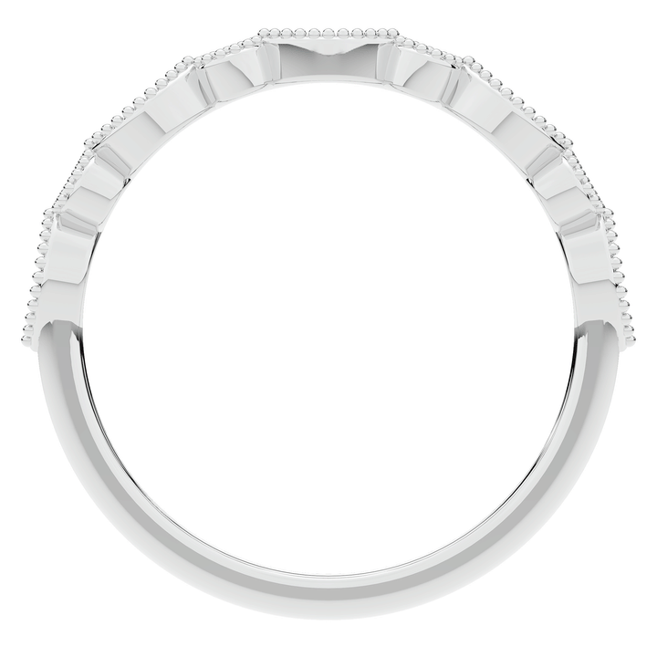 0.15CT.TW ROUND LAB DIAMOND WEDDING BAND - Nazarelle