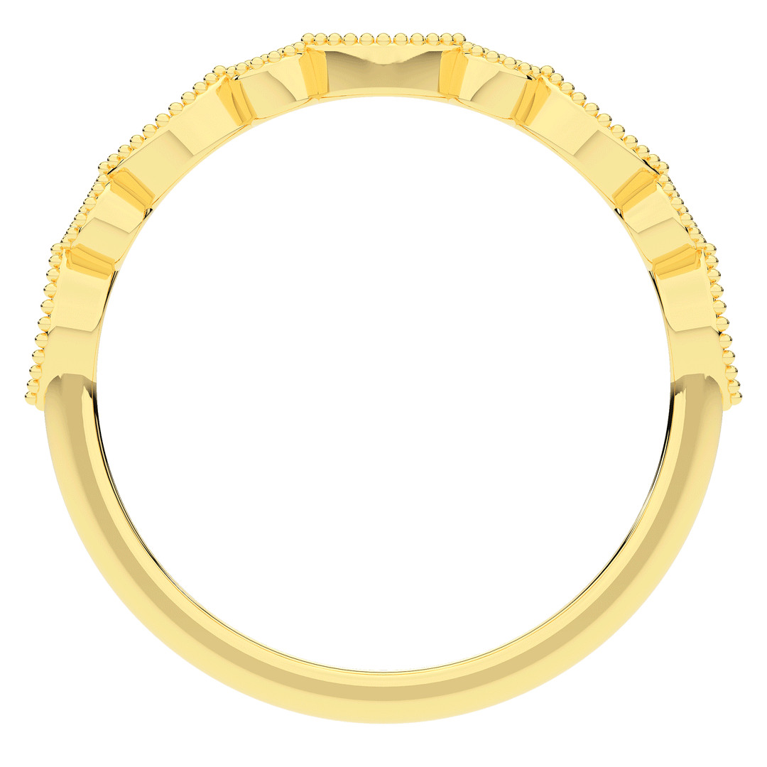 0.15CT.TW ROUND LAB DIAMOND WEDDING BAND - Nazarelle