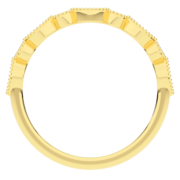 0.15CT.TW ROUND LAB DIAMOND WEDDING BAND - Nazarelle