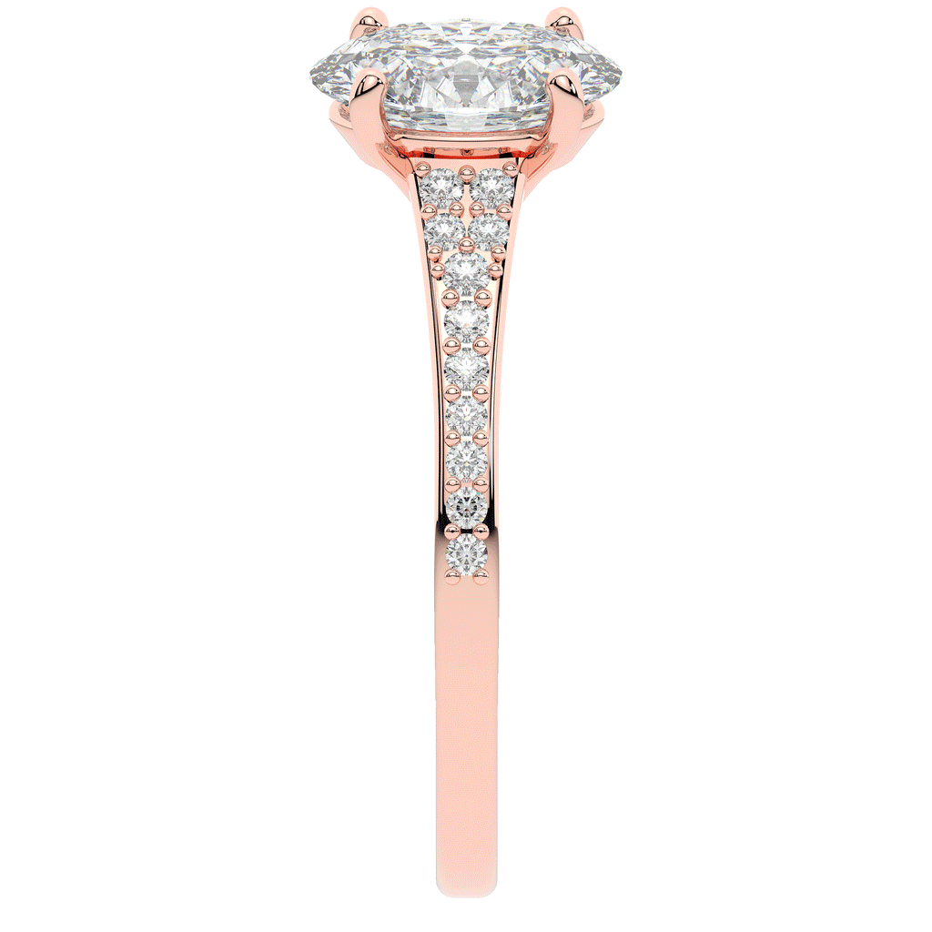 1.65CT.TW OVAL LAB DIAMOND SOLITAIRE ENGAGEMENT RING - Nazarelle