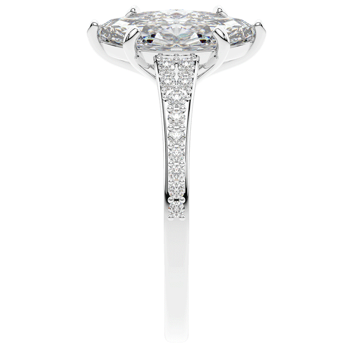 1.90CT.TW MARQUISE LAB DIAMOND SOLITAIRE ENGAGEMENT RING - Nazarelle