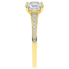 1.65CT.TW ROUND LAB DIAMOND SOLITAIRE ENGAGEMENT RING - Nazarelle