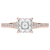 1.40CT.TW PRINCESS LAB DIAMOND SOLITAIRE ENGAGEMENT RING - Nazarelle