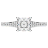 1.40CT.TW PRINCESS LAB DIAMOND SOLITAIRE ENGAGEMENT RING - Nazarelle