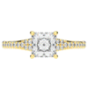 1.40CT.TW PRINCESS LAB DIAMOND SOLITAIRE ENGAGEMENT RING - Nazarelle