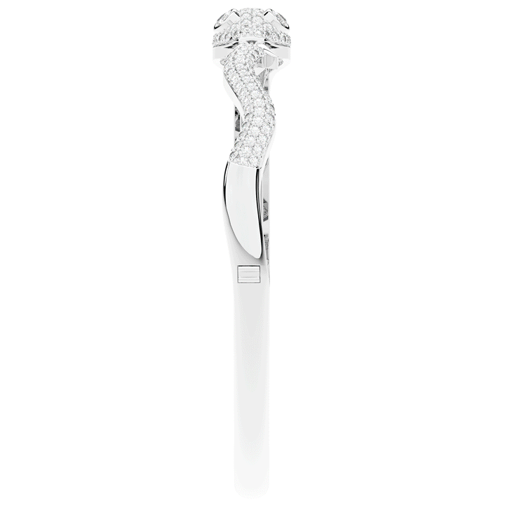 2.00CT.TW ROUND AND PEAR LAB DIAMOND SNAKE BANGLE - Nazarelle