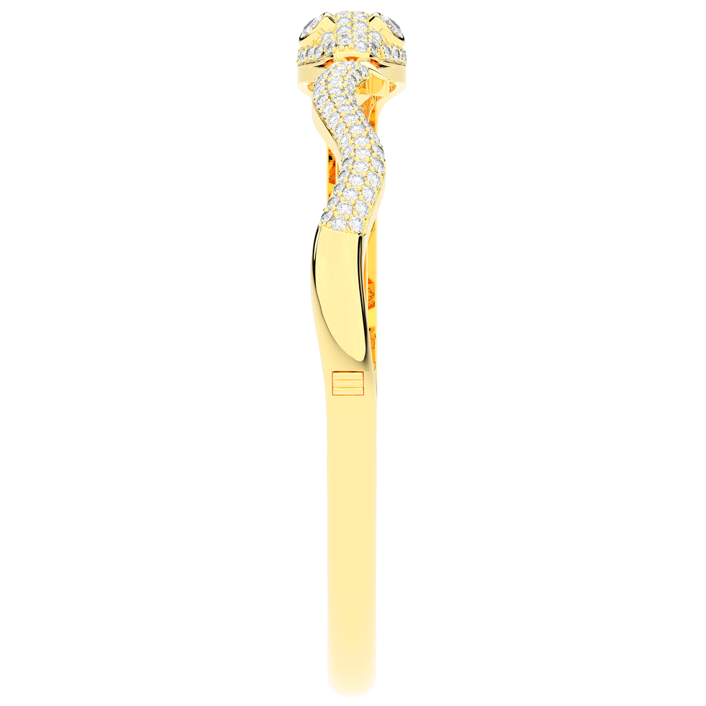2.00CT.TW ROUND AND PEAR LAB DIAMOND SNAKE BANGLE - Nazarelle