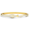2.00CT.TW ROUND AND PEAR LAB DIAMOND SNAKE BANGLE - Nazarelle
