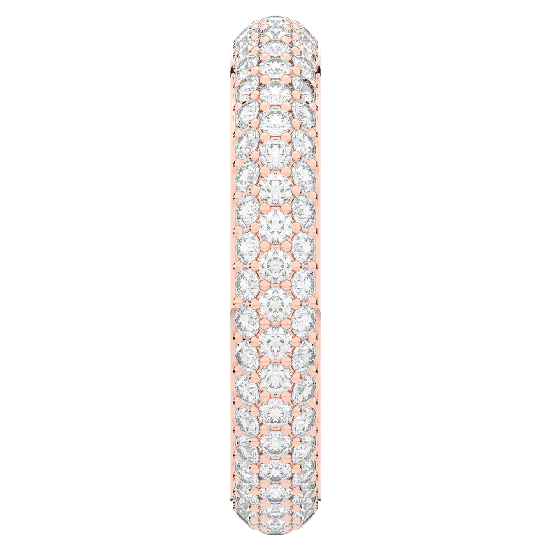 1.20CT.TW ROUND LAB DIAMOND 3 ROW ETERNITY WEDDING BAND - Nazarelle