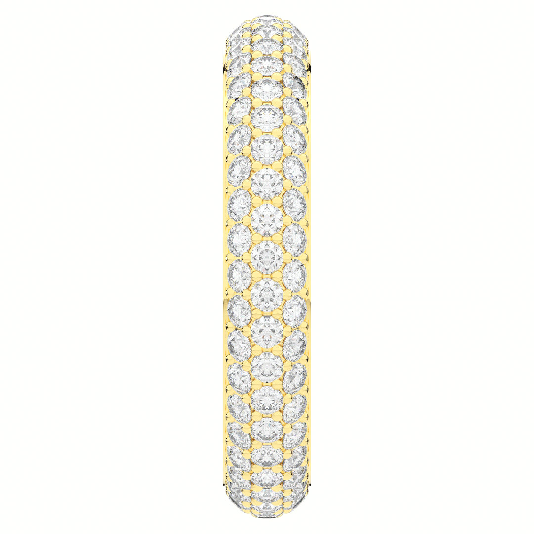 1.20CT.TW ROUND LAB DIAMOND 3 ROW ETERNITY WEDDING BAND - Nazarelle