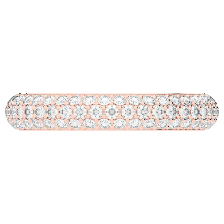 1.20CT.TW ROUND LAB DIAMOND 3 ROW ETERNITY WEDDING BAND - Nazarelle