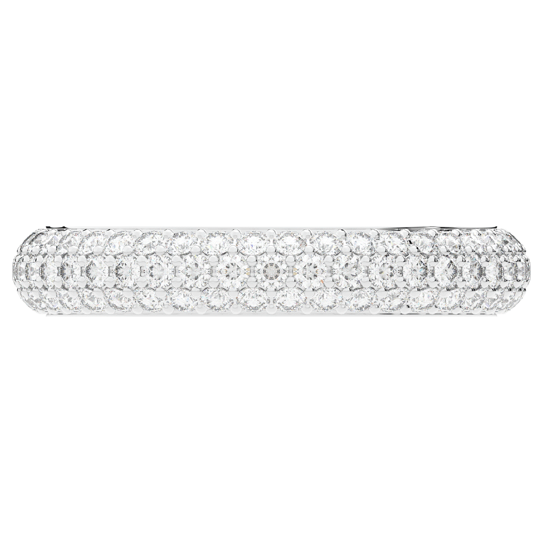 1.20CT.TW ROUND LAB DIAMOND 3 ROW ETERNITY WEDDING BAND - Nazarelle