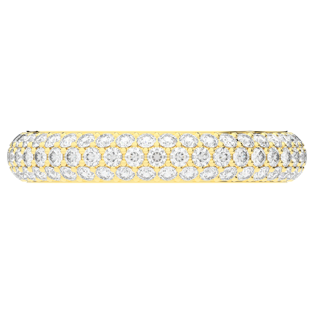 1.20CT.TW ROUND LAB DIAMOND 3 ROW ETERNITY WEDDING BAND - Nazarelle