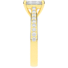 1.25CT.TW EMERALD CUT LAB DIAMOND SOLITAIRE ENGAGEMENT RING - Nazarelle