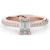 1.25CT.TW EMERALD CUT LAB DIAMOND SOLITAIRE ENGAGEMENT RING - Nazarelle