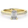 1.25CT.TW EMERALD CUT LAB DIAMOND SOLITAIRE ENGAGEMENT RING - Nazarelle