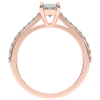 1.25CT.TW EMERALD CUT LAB DIAMOND SOLITAIRE ENGAGEMENT RING - Nazarelle