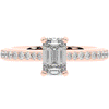 1.25CT.TW EMERALD CUT LAB DIAMOND SOLITAIRE ENGAGEMENT RING - Nazarelle