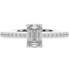 1.25CT.TW EMERALD CUT LAB DIAMOND SOLITAIRE ENGAGEMENT RING - Nazarelle