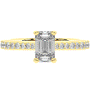 1.25CT.TW EMERALD CUT LAB DIAMOND SOLITAIRE ENGAGEMENT RING - Nazarelle