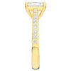 1.25CT.TW RADIANT LAB DIAMOND SOLITAIRE ENGAGEMENT RING - Nazarelle