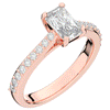 1.25CT.TW RADIANT LAB DIAMOND SOLITAIRE ENGAGEMENT RING - Nazarelle