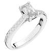 1.25CT.TW RADIANT LAB DIAMOND SOLITAIRE ENGAGEMENT RING - Nazarelle