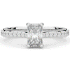 1.25CT.TW RADIANT LAB DIAMOND SOLITAIRE ENGAGEMENT RING - Nazarelle
